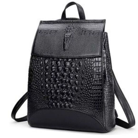 New Genuine Leather Backpack Bag - Picture 1 of 8